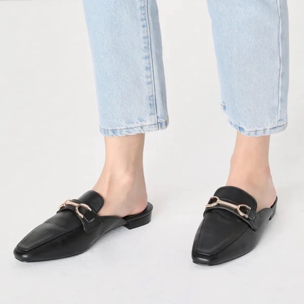 NWT Wilsa Black Slide-On Loafers